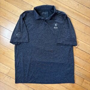Nike Golf Dri-Fit Chevron World Challenge Sherwood Tiger Woods Polo L Charcoal